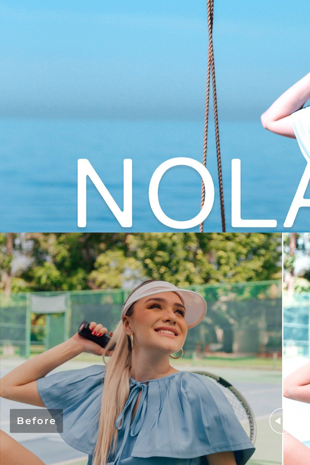 Nolana Pro Lightroom Presets pinterest preview image.