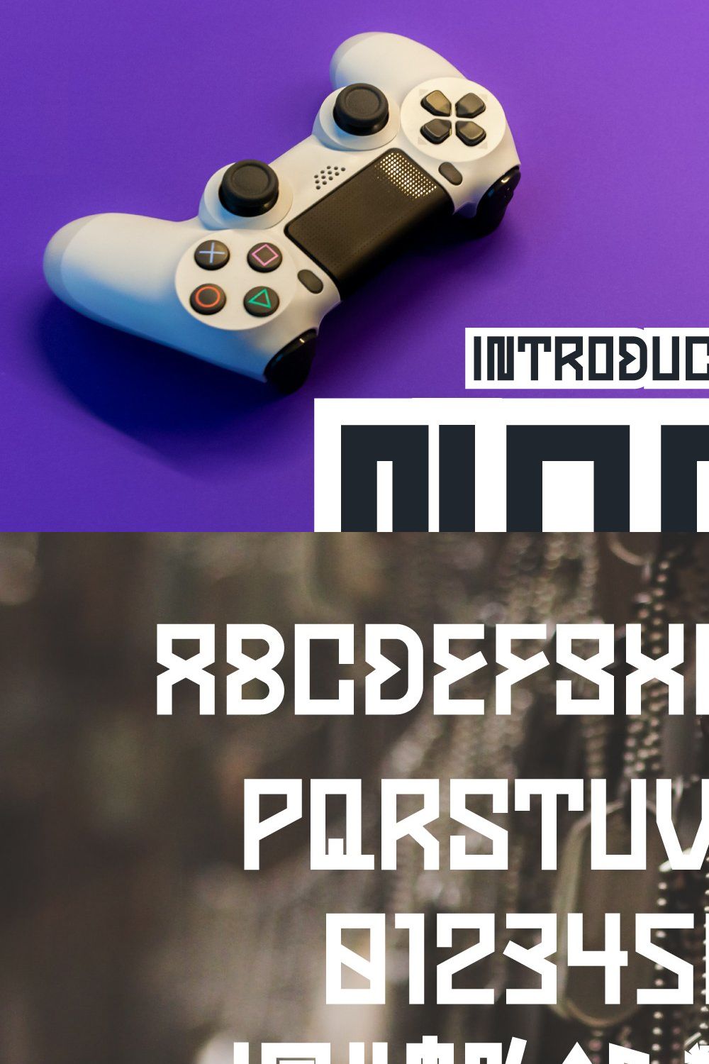 Noob - Esport Style Font pinterest preview image.