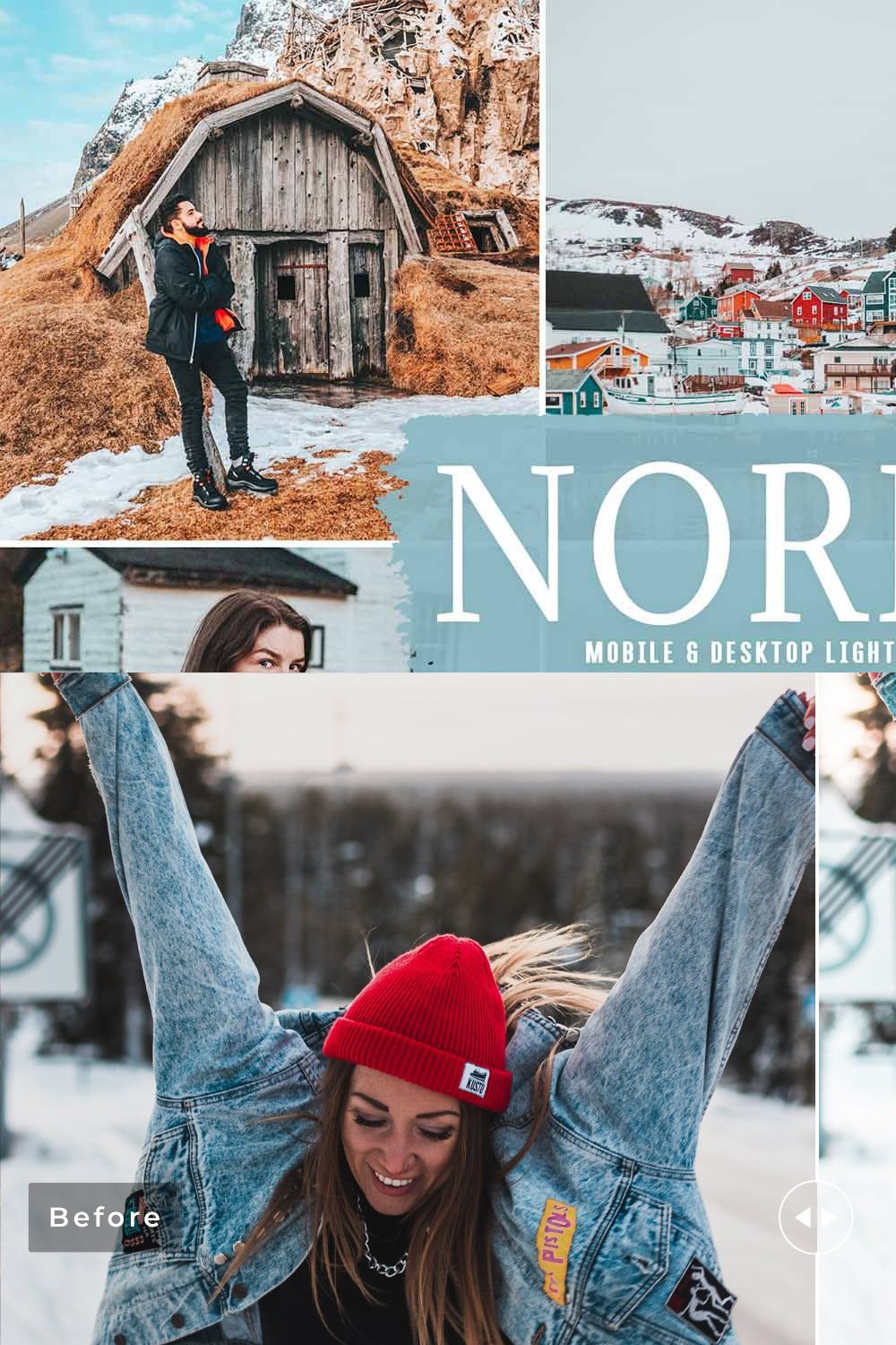 Nordic Pro Lightroom Presets pinterest preview image.