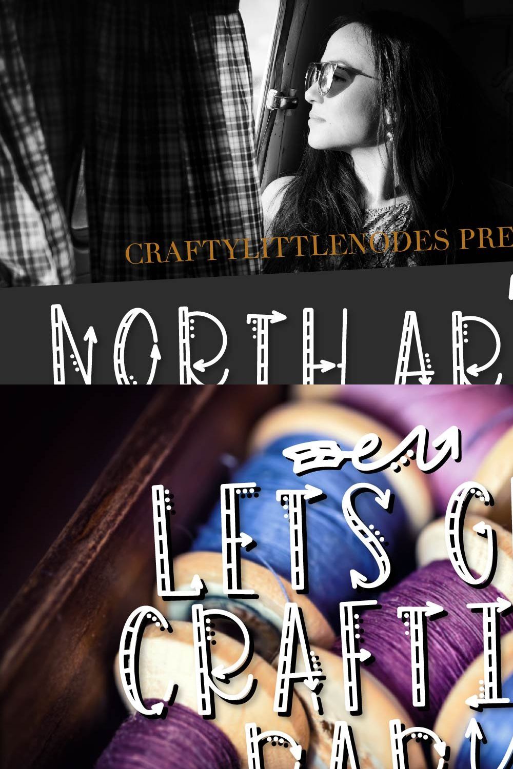 North Arrow - Arrow Font & Dingbat pinterest preview image.