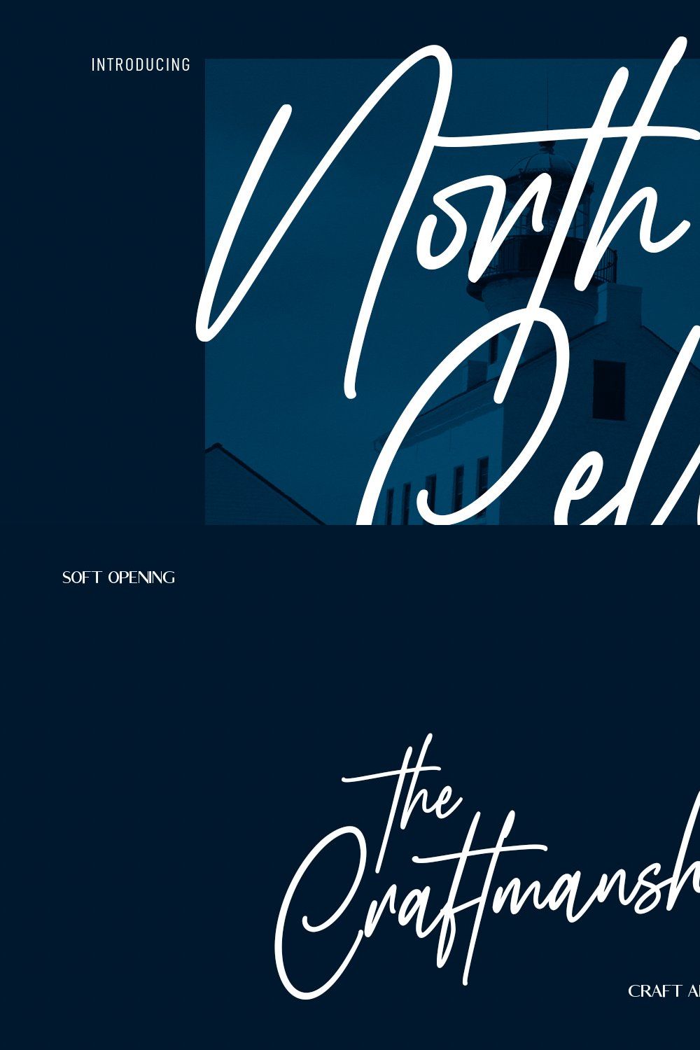 North Cella Signature Script Font pinterest preview image.