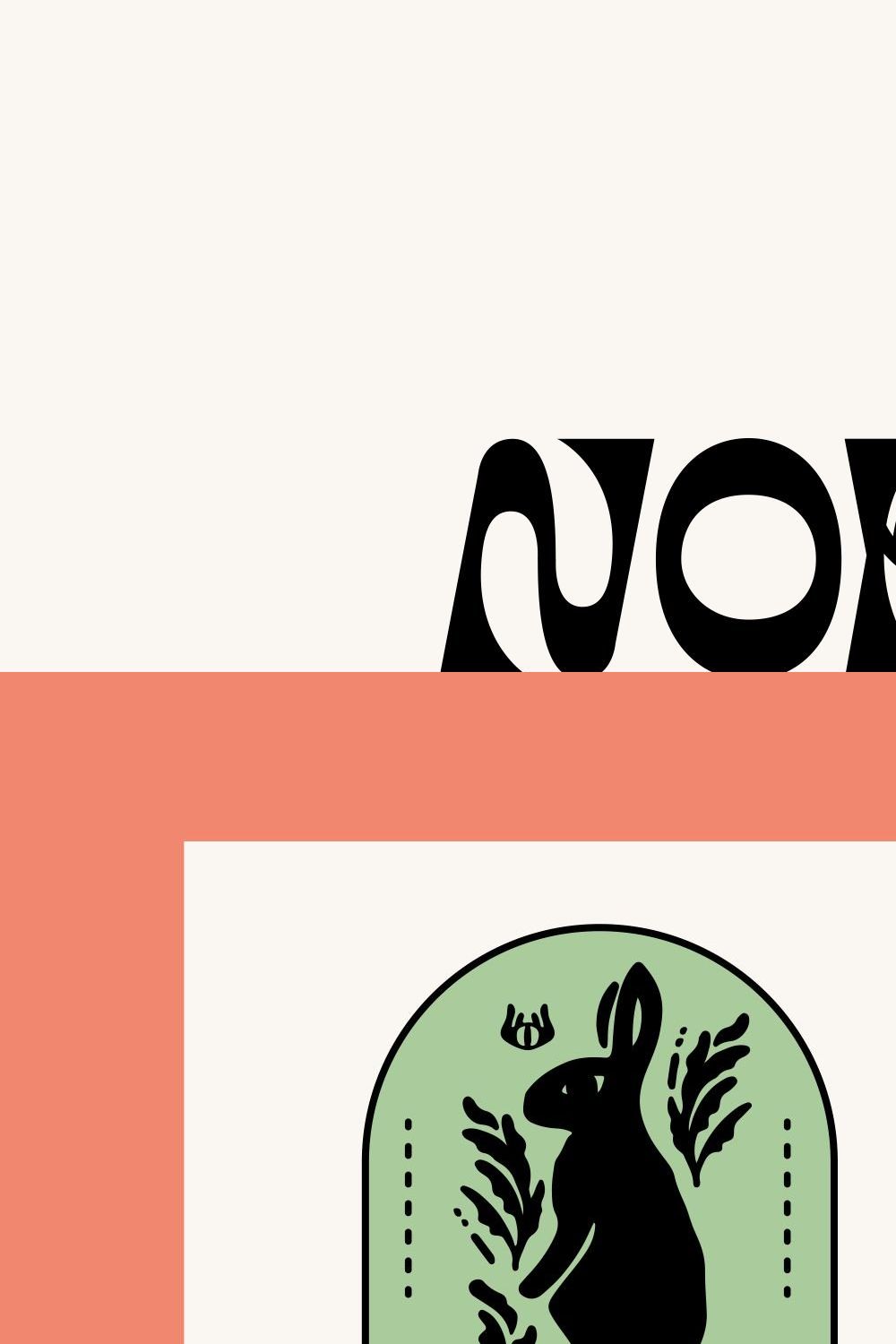 Nortub Moons - Modern Cursive Font pinterest preview image.