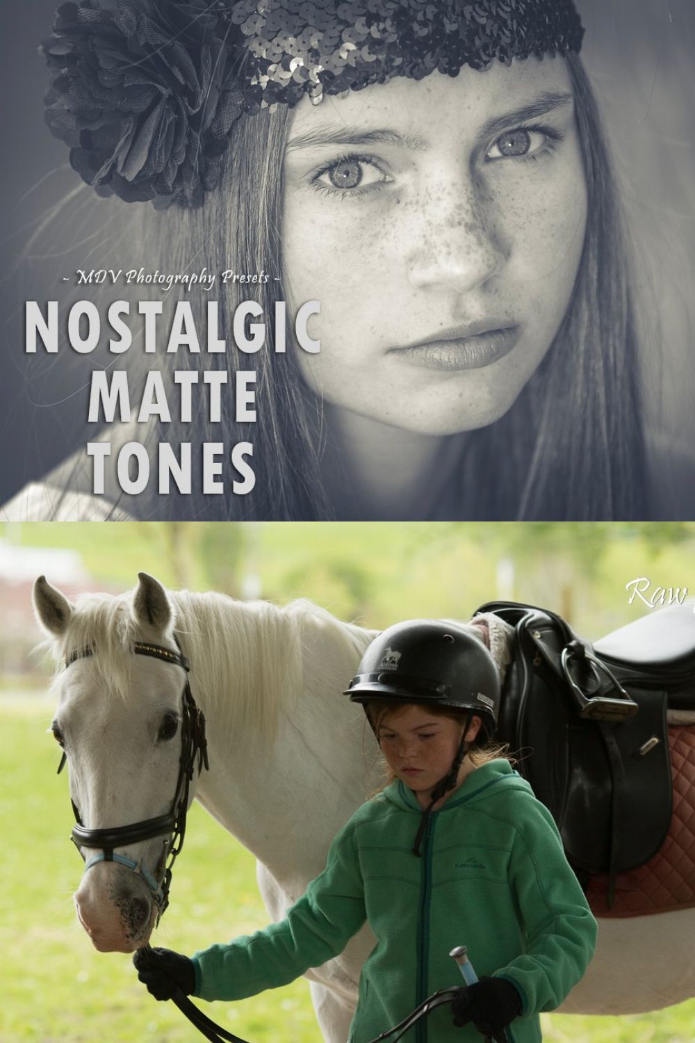 Nostalgic Matte Tones - LR presets pinterest preview image.