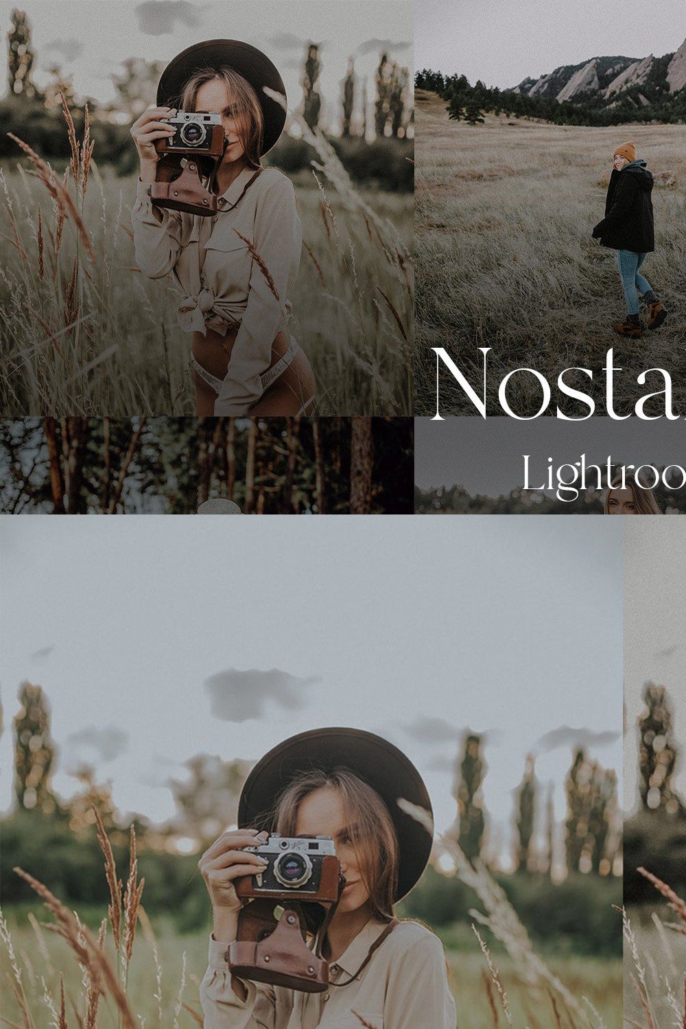 Nostalgic Presets — Lightroom pinterest preview image.