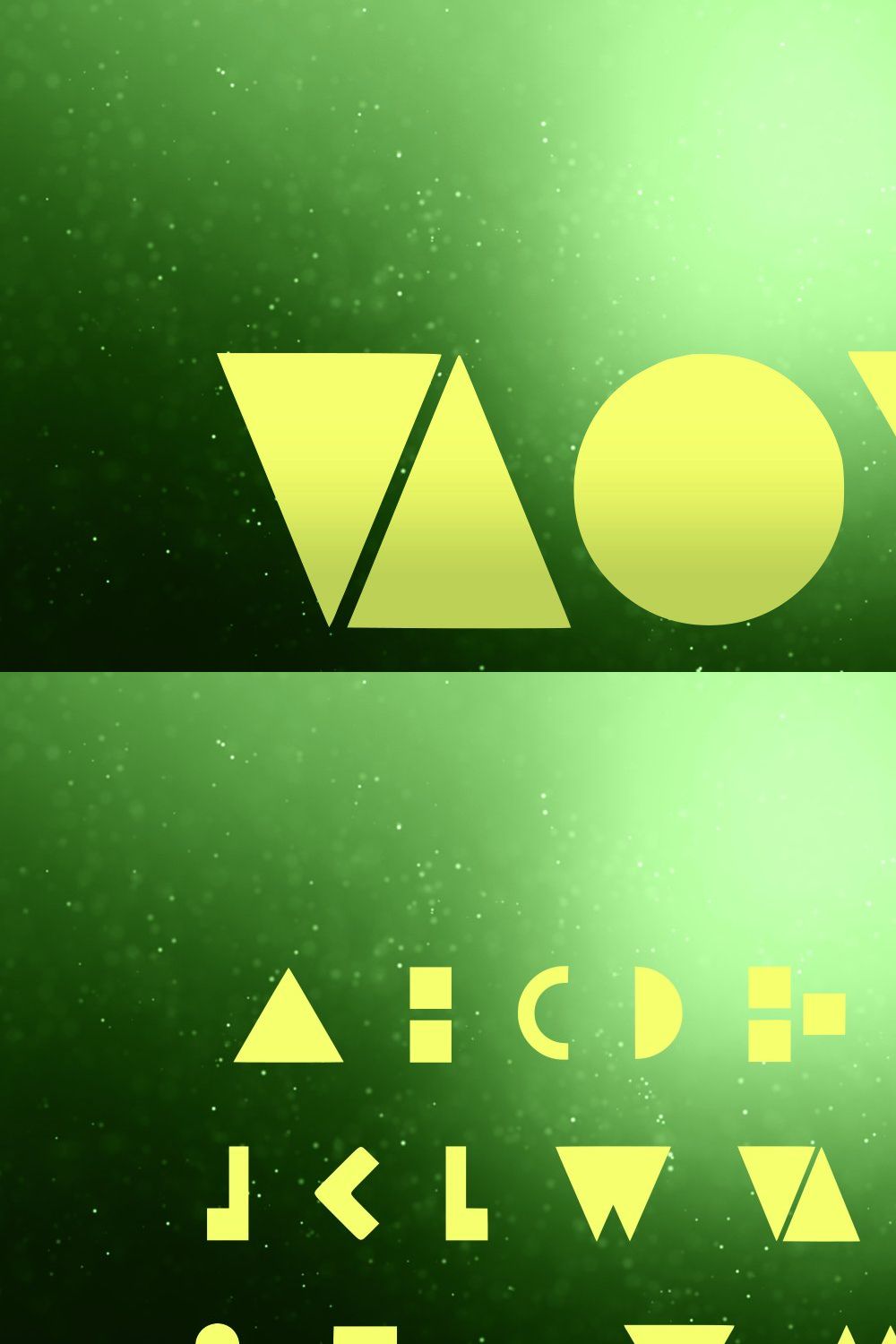 NOVA - An Alien Language Typeface pinterest preview image.