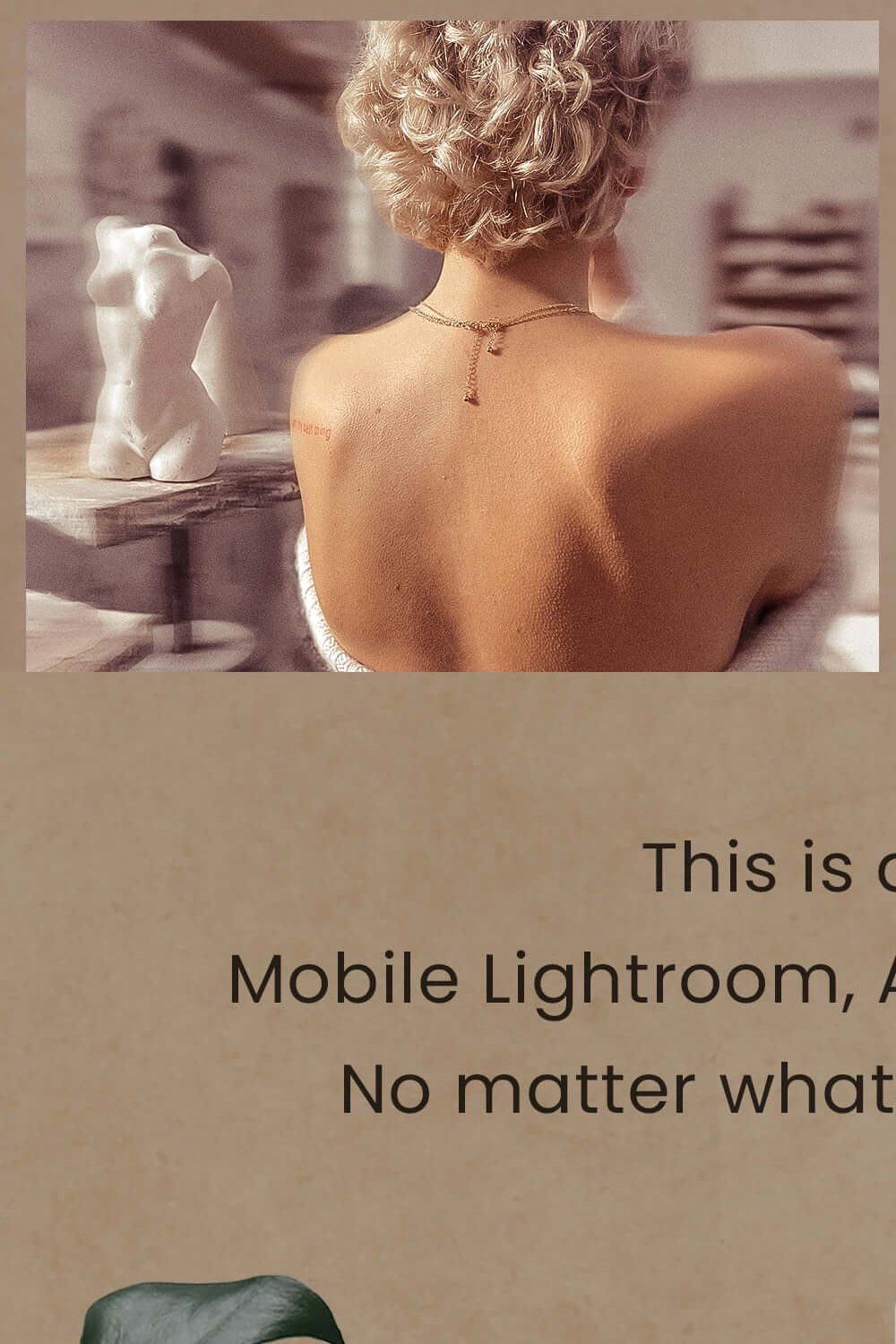Nude Lightroom Presets Photoshop LUT pinterest preview image.