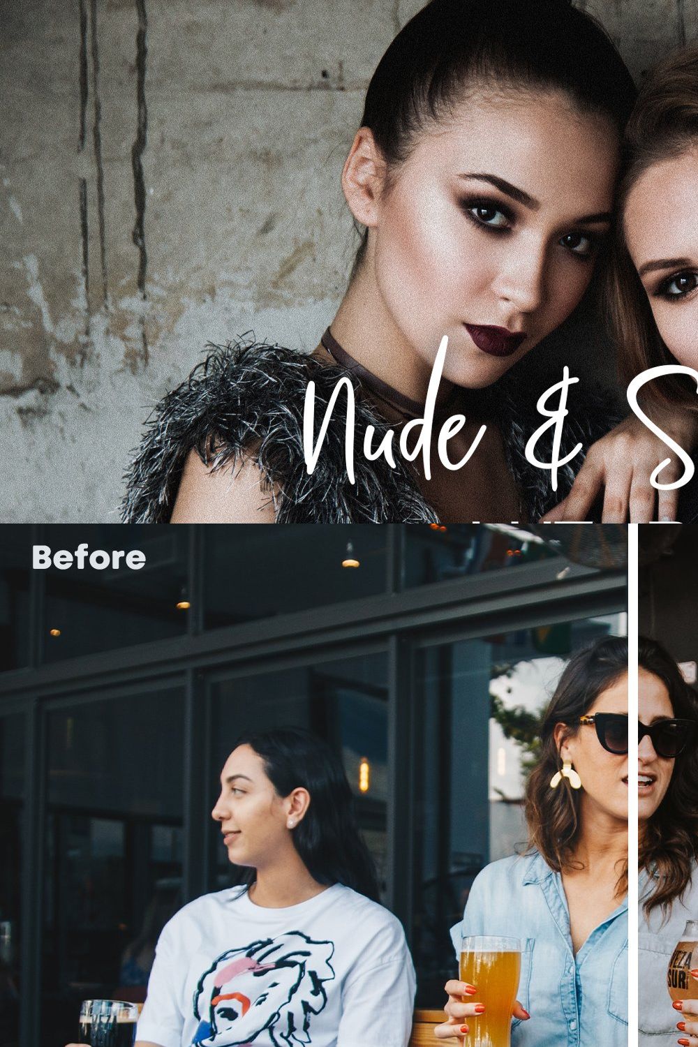 Nude & Smooth Luts Pack pinterest preview image.