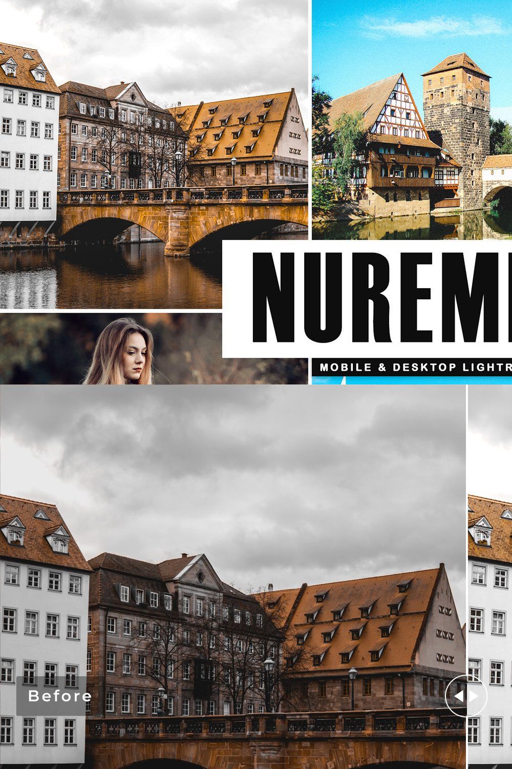 Nuremberg Lightroom Presets Pack pinterest preview image.