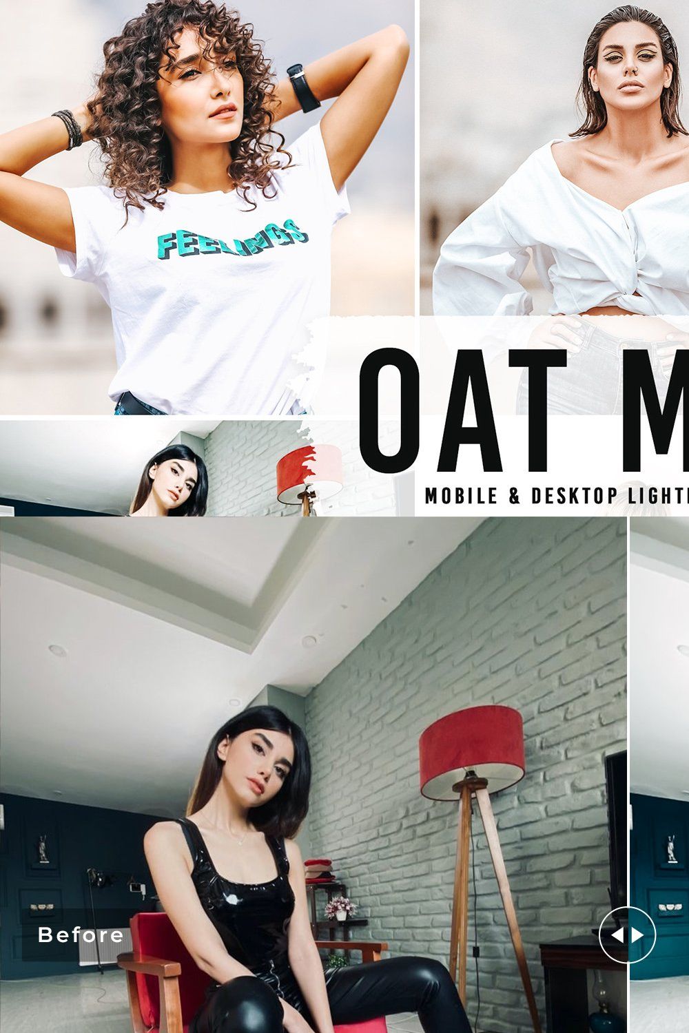 Oat Milk Pro Lightroom Presets pinterest preview image.