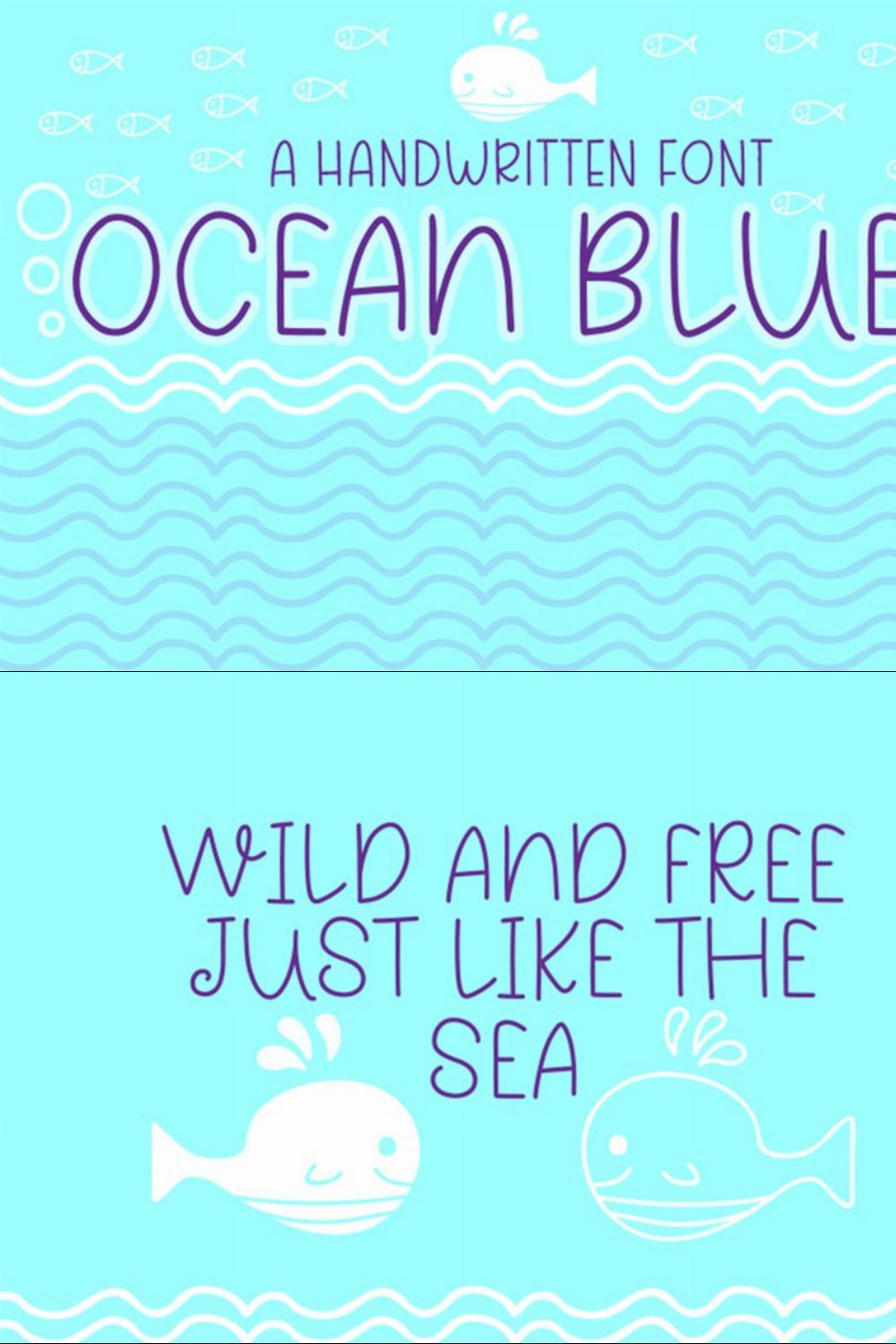 Ocean Blue pinterest preview image.
