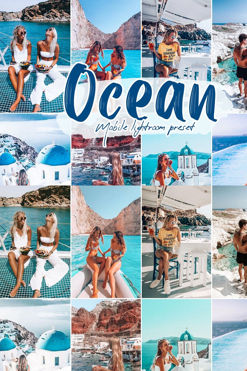 Ocean Lightroom Presets pinterest preview image.