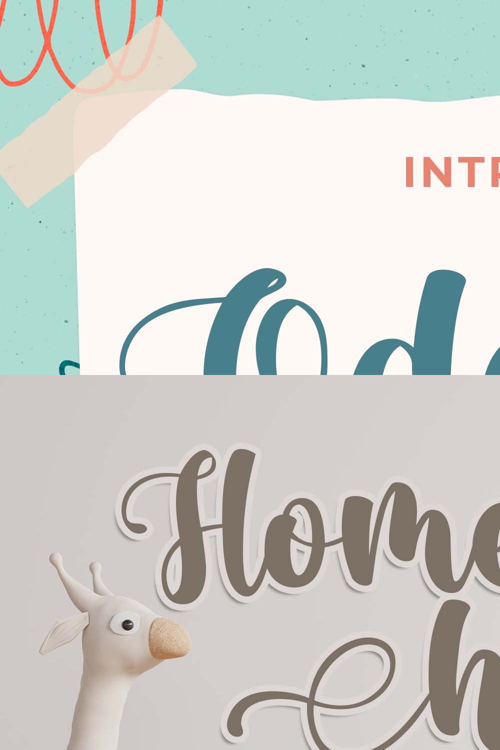 Odesita a Playful Business Script Fo pinterest preview image.