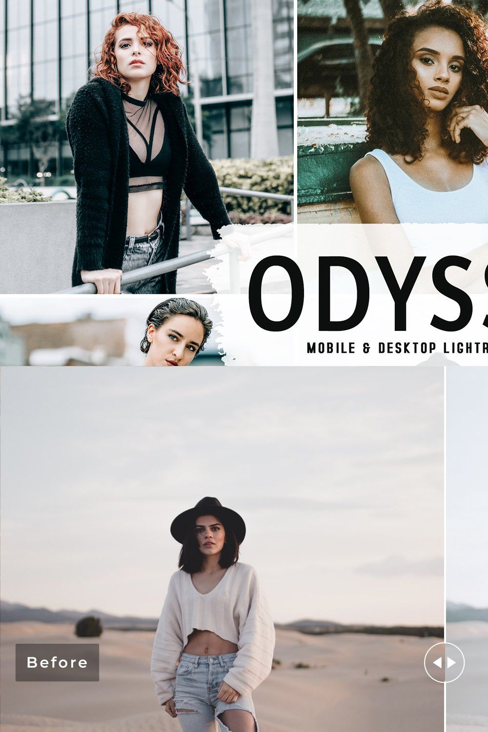 Odyssey Pro Lightroom Presets pinterest preview image.