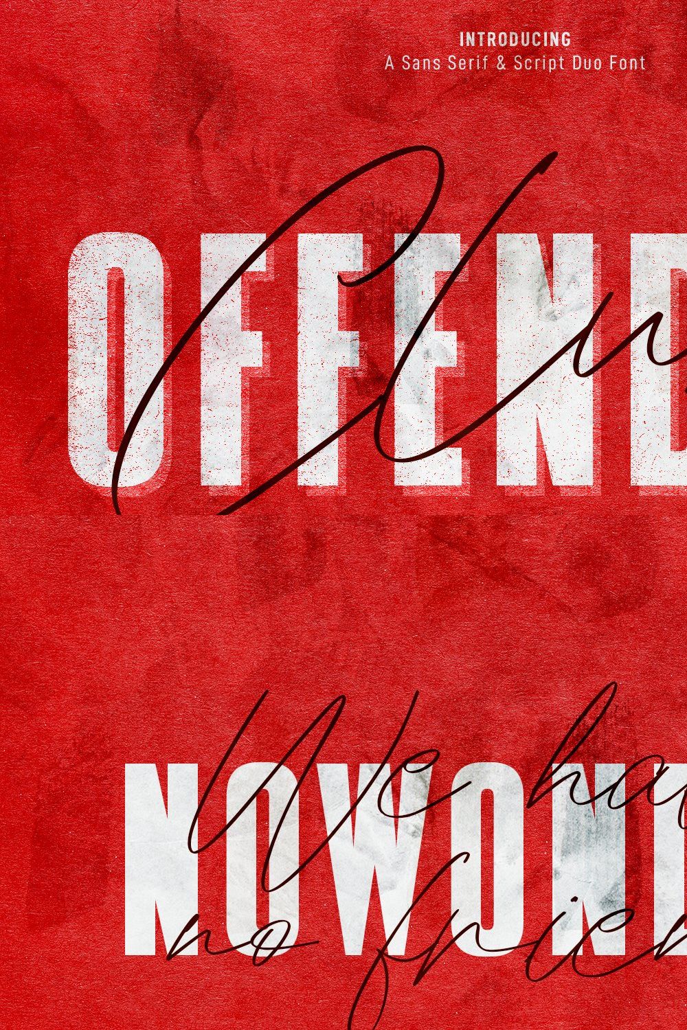 Offenders Club Sans Serif Script Duo pinterest preview image.