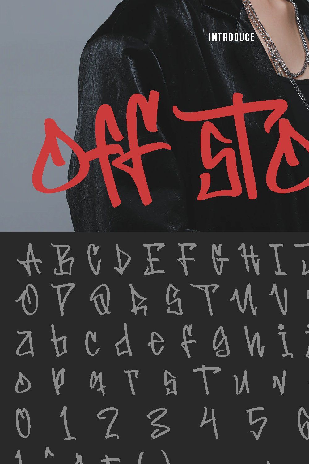 Offstoke Graffiti Font pinterest preview image.