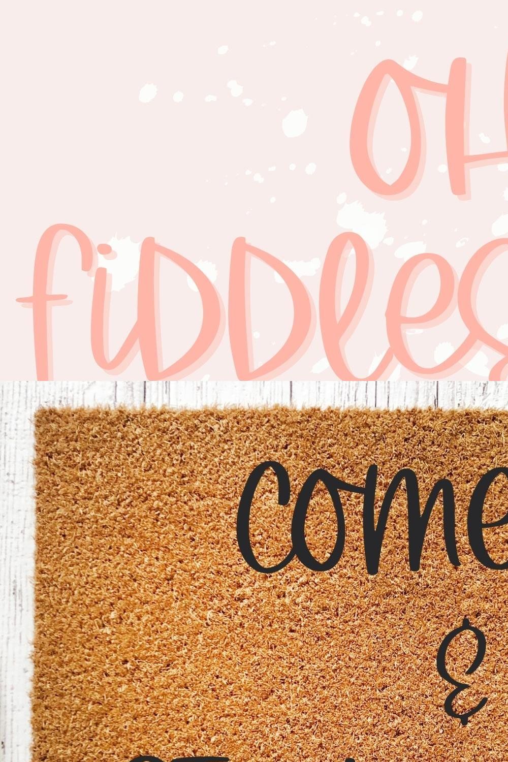 Oh Fiddlesticks!, Cute Handwriting pinterest preview image.