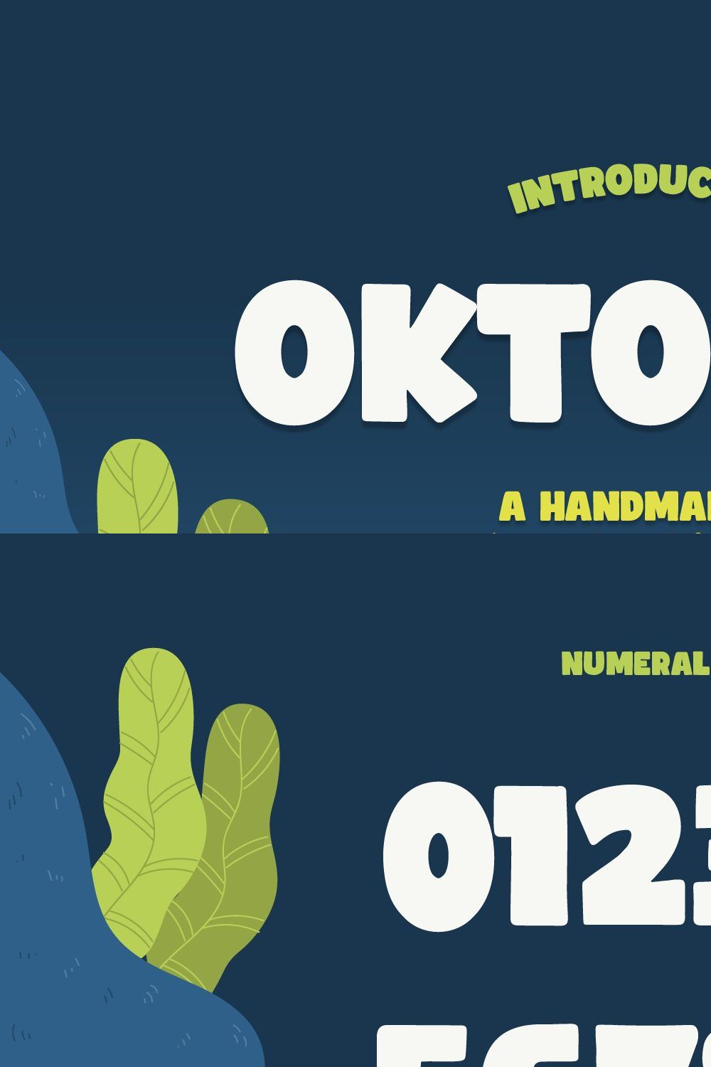 Oktopus Multilingual Font pinterest preview image.