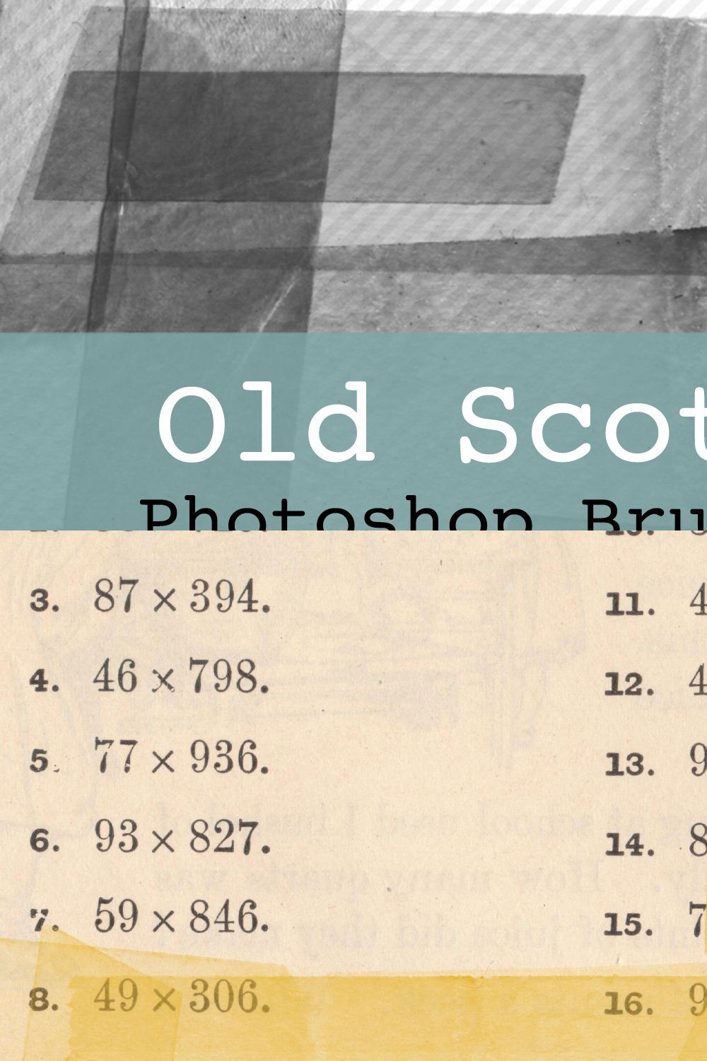 Old Scotch Tape PS Brushes & Stamps pinterest preview image.