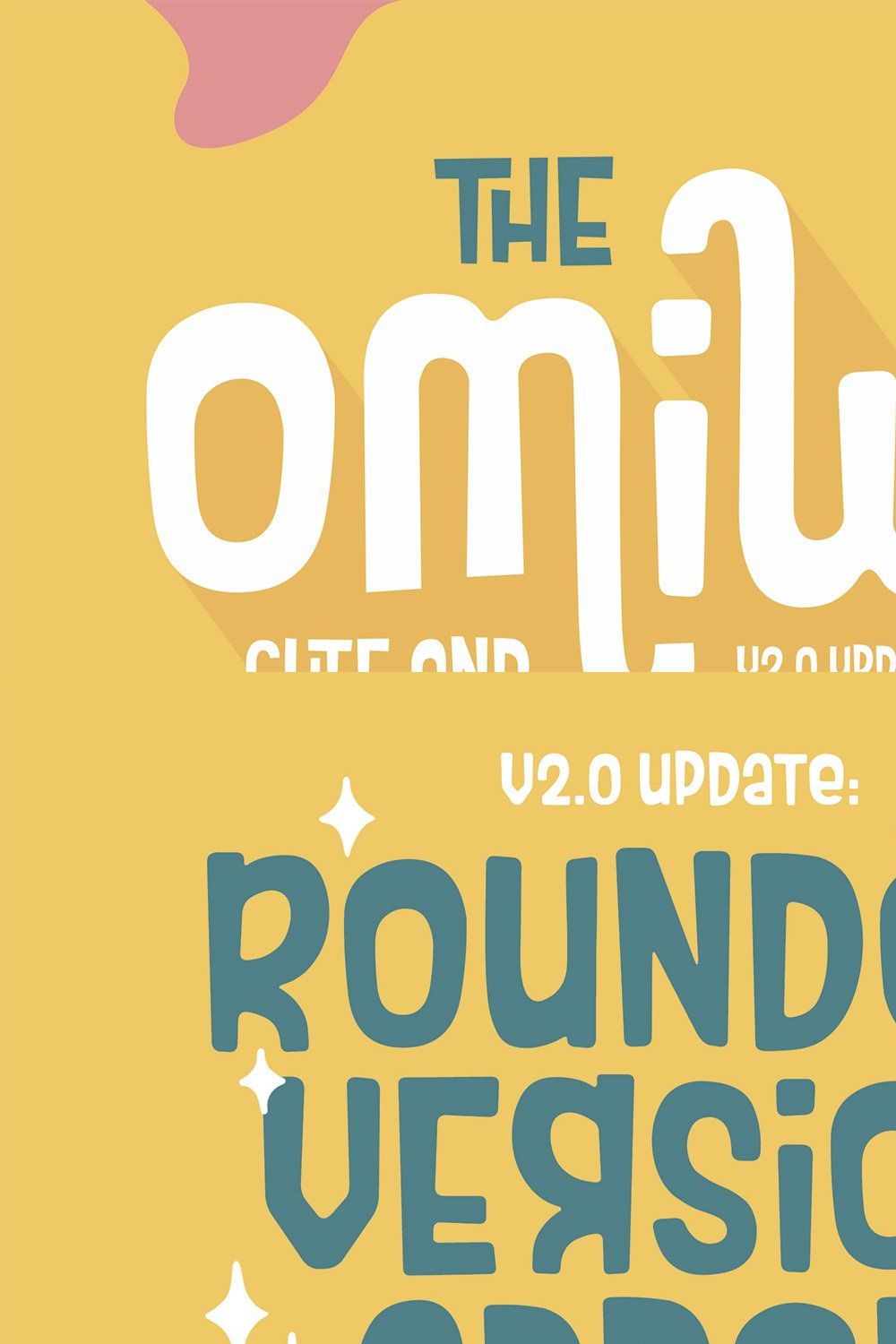 Omiwa V2.0 | Cute & Playful Font pinterest preview image.
