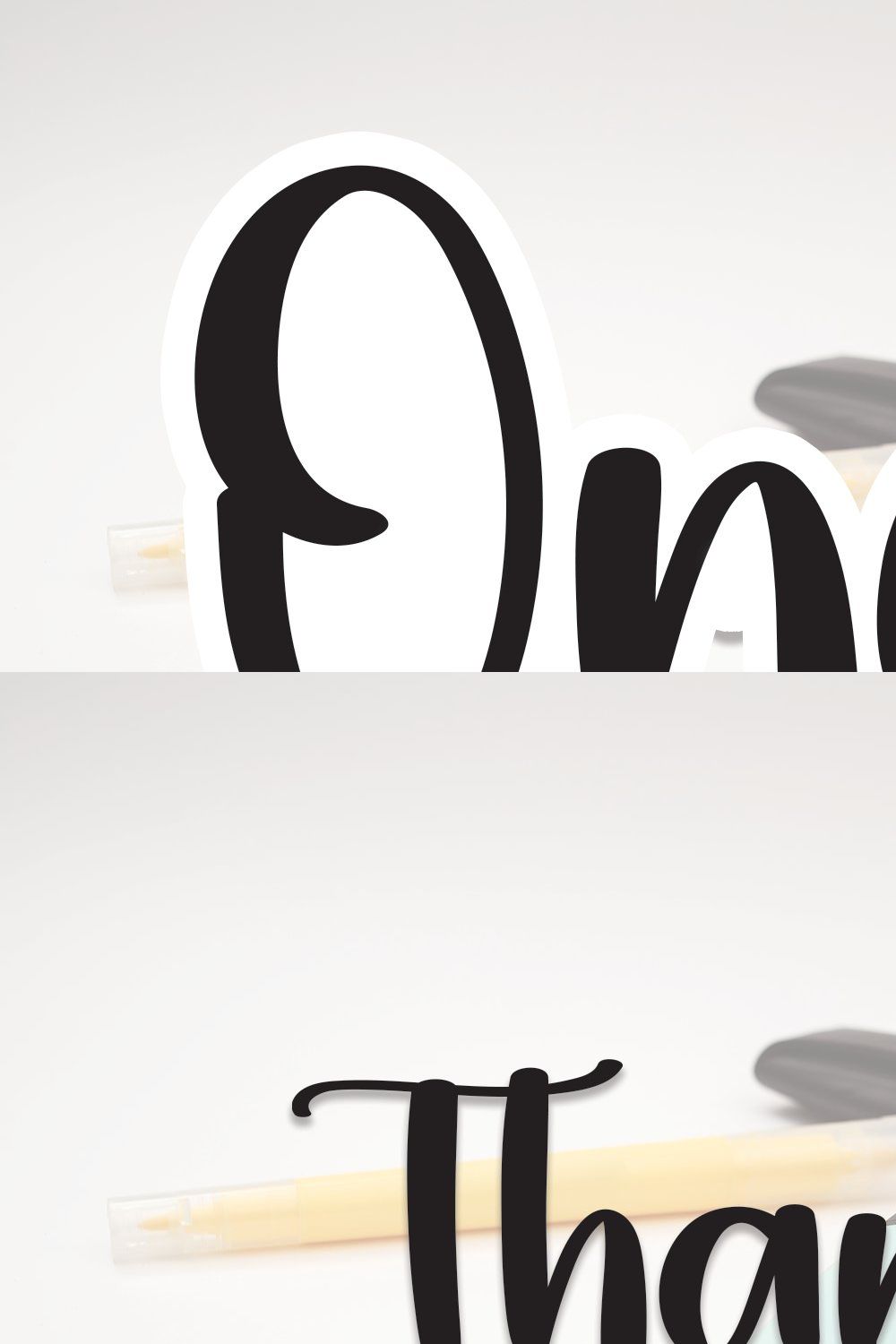 Once | Script Font pinterest preview image.