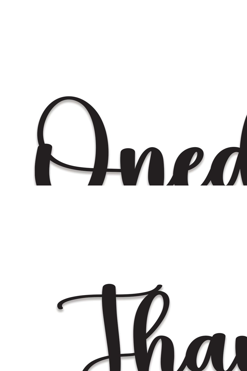 Oneday | Script Font pinterest preview image.