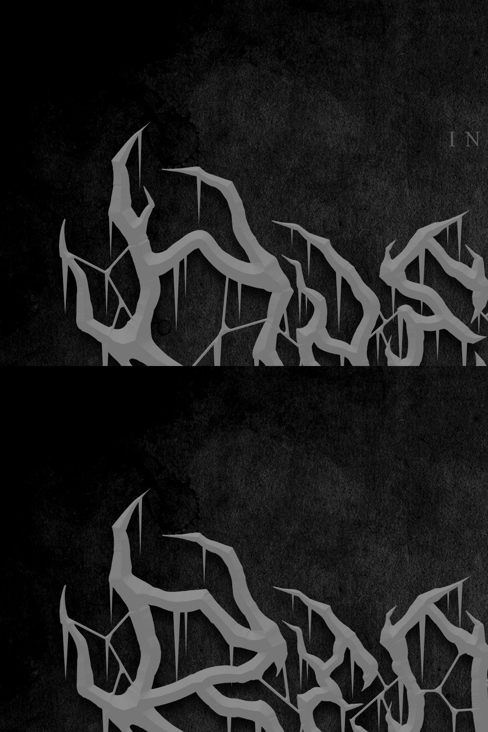 Onerock | Black Metal Font Vol.6 pinterest preview image.
