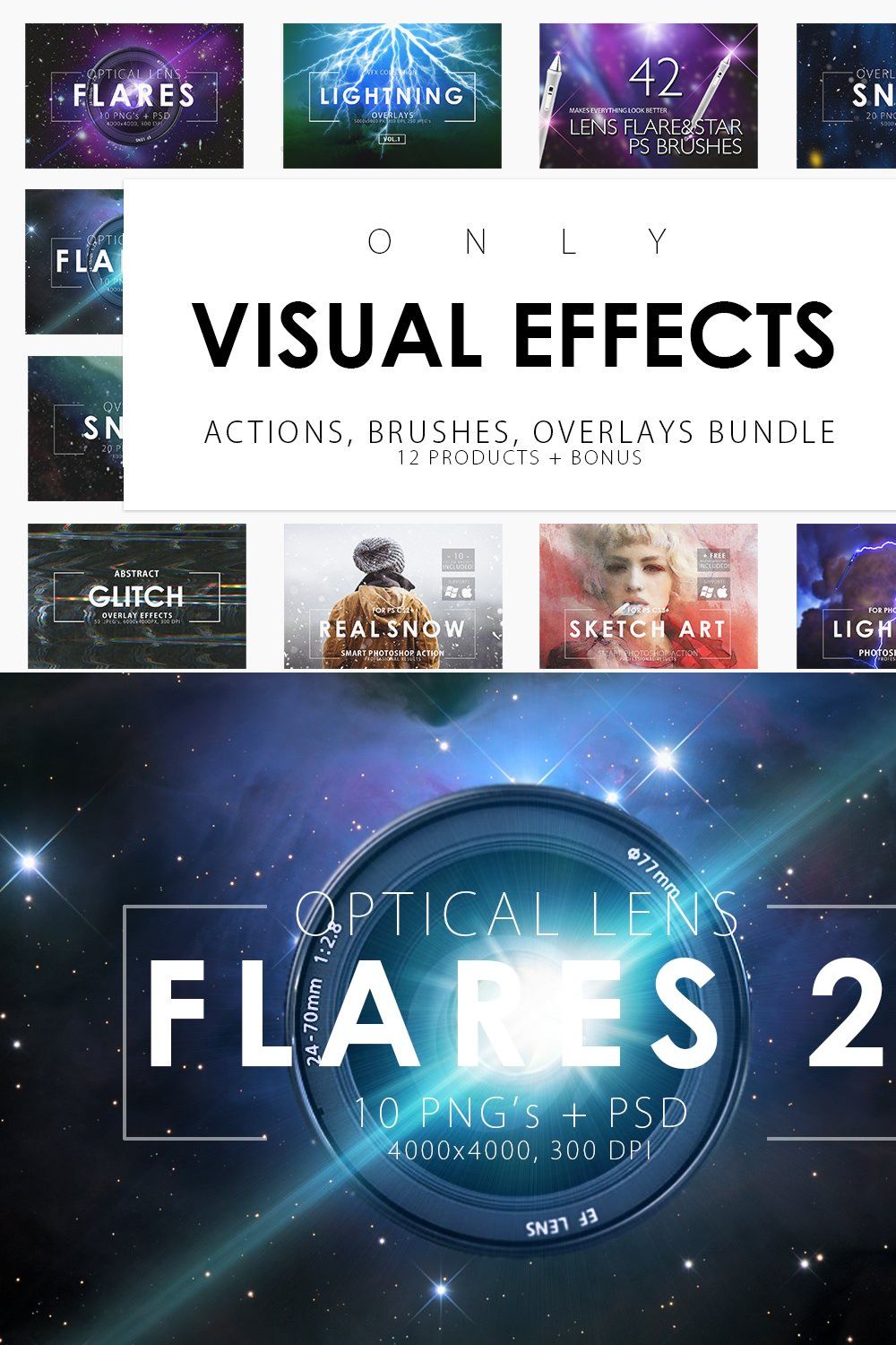 Only Visual Effects Bundle pinterest preview image.