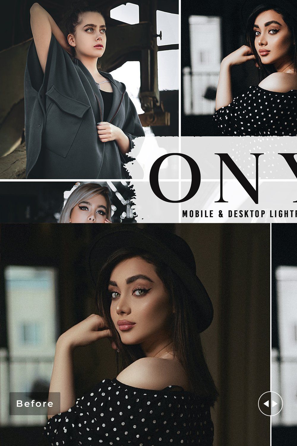 Onyx Pro Lightroom Presets pinterest preview image.