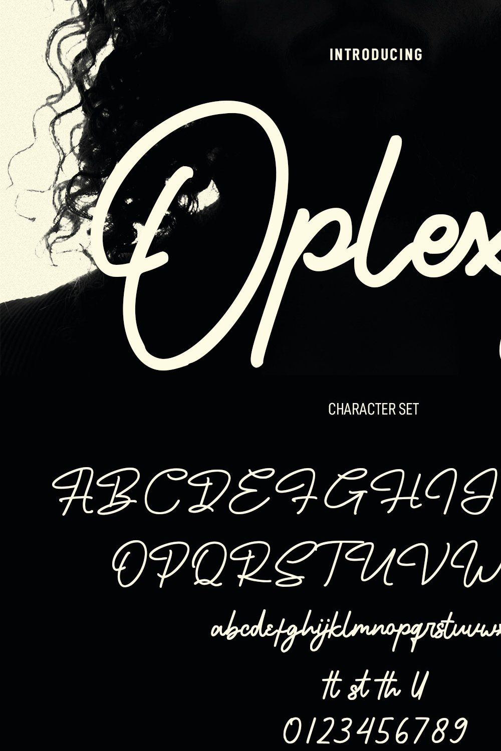 Oplexys Monoline Signature Script pinterest preview image.