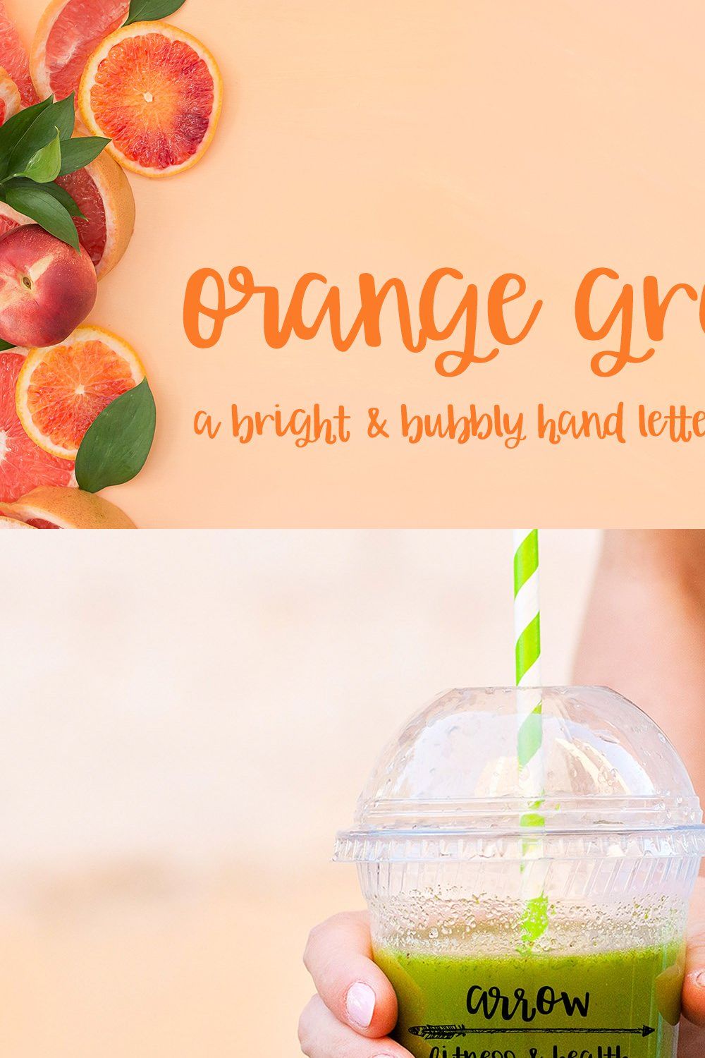 Orange Grove Script pinterest preview image.