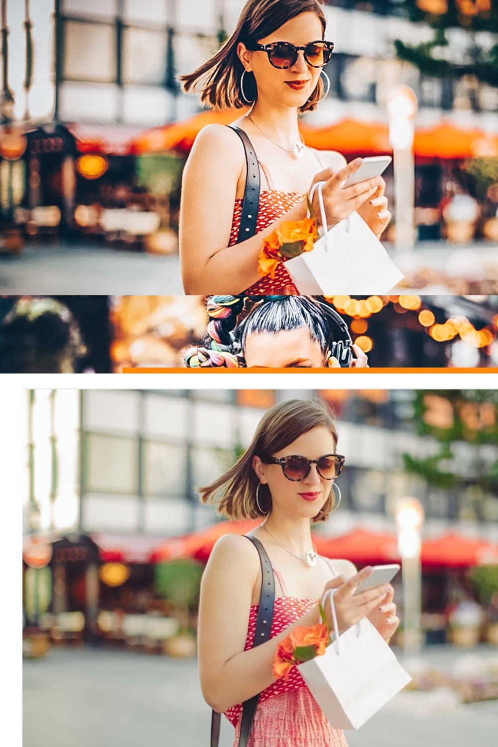 Orange Presets pinterest preview image.