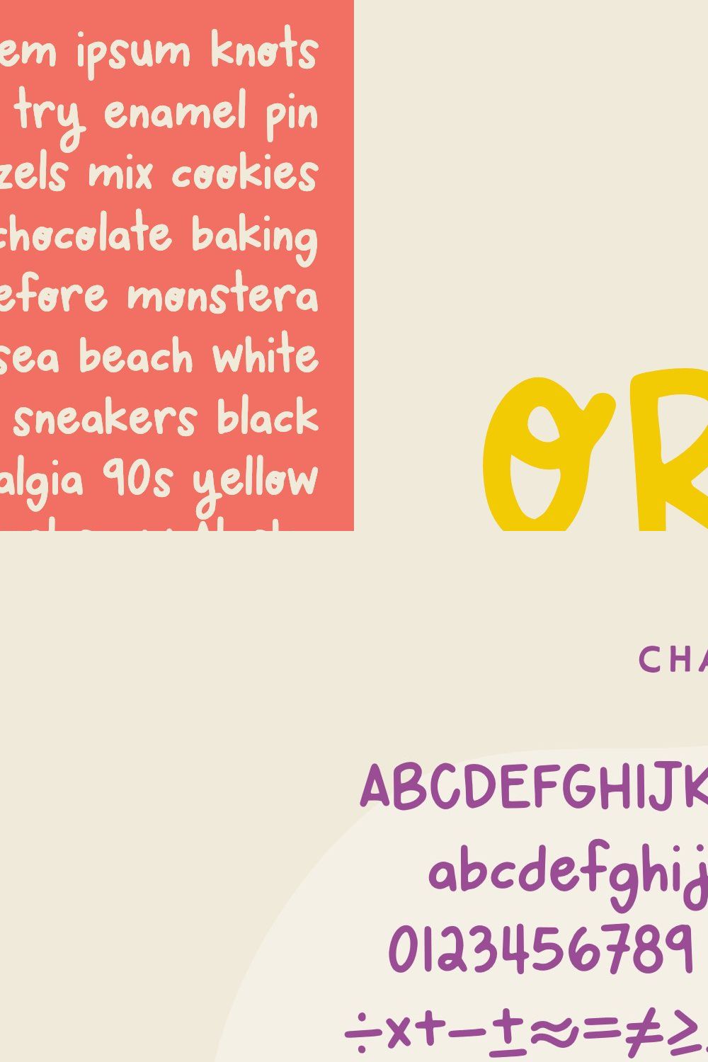 Ordinary — a Handwritten Font pinterest preview image.