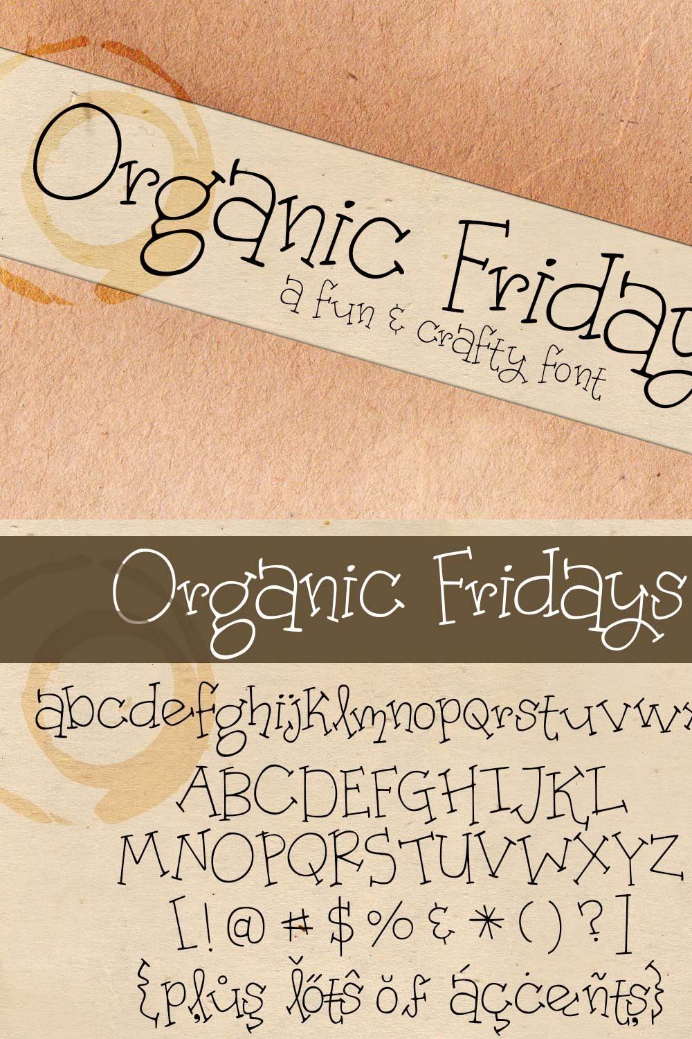 Organic Fridays pinterest preview image.