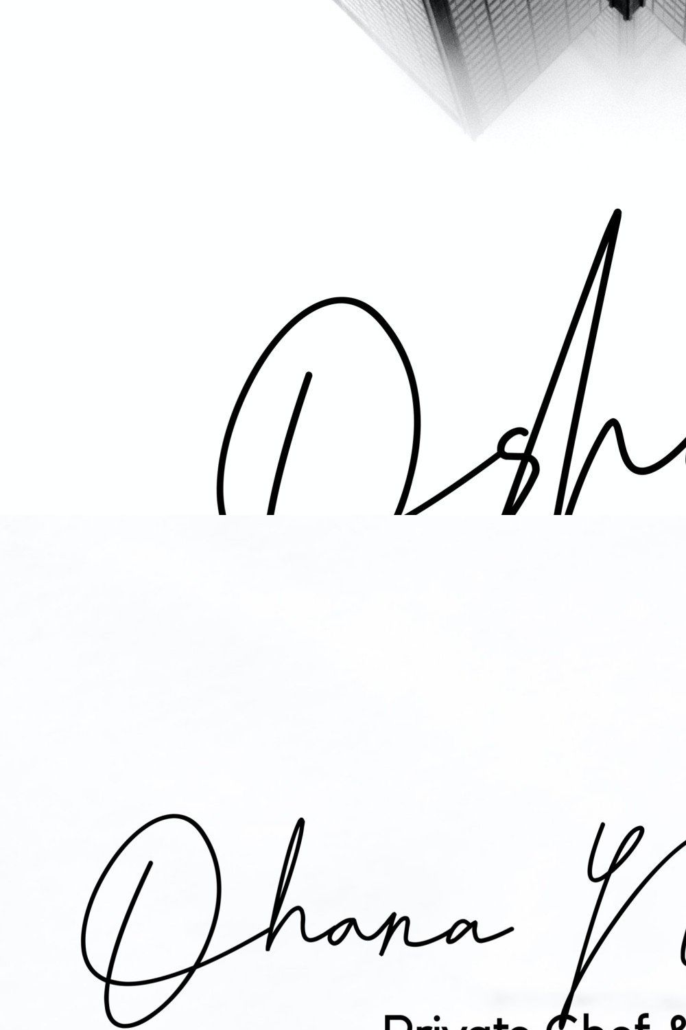 Oshawa - Signature Font pinterest preview image.