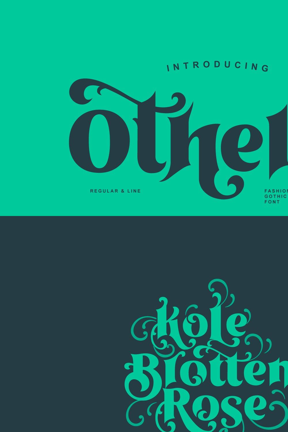 Othelie Font pinterest preview image.