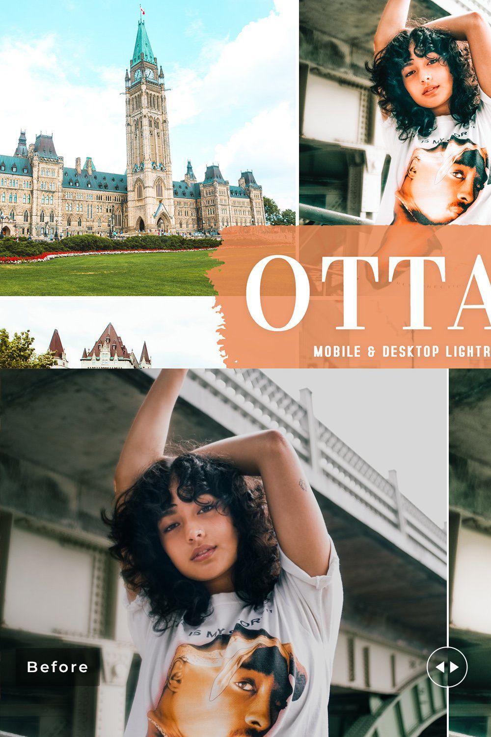 Ottawa Pro Lightroom Presets Pack pinterest preview image.