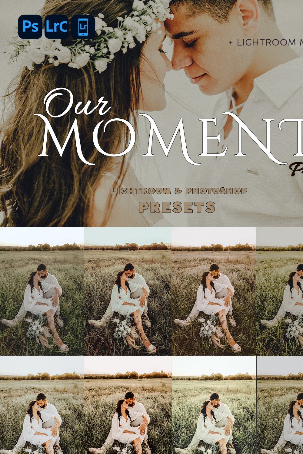 Our Moments PRO - Wedding Presets pinterest preview image.