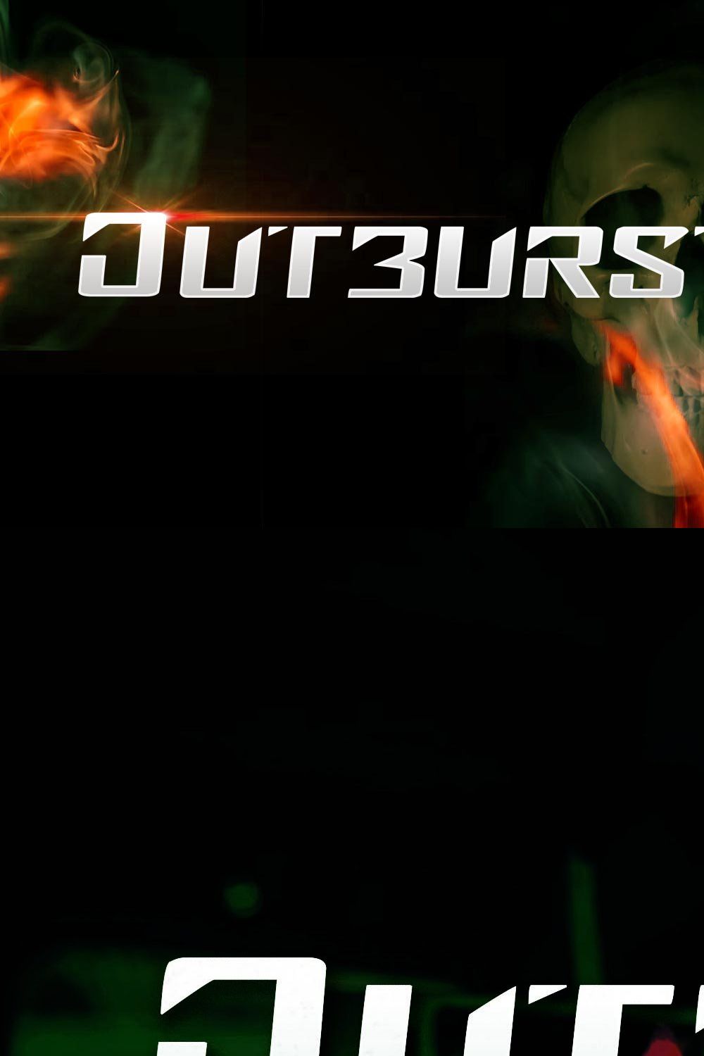 Outburst - Modern Bold Gaming Font pinterest preview image.