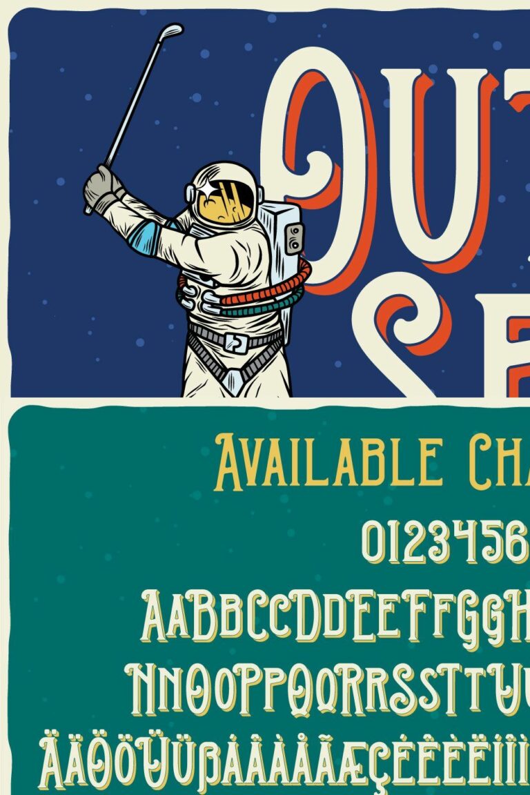 Outer Space Font + BONUS – MasterBundles