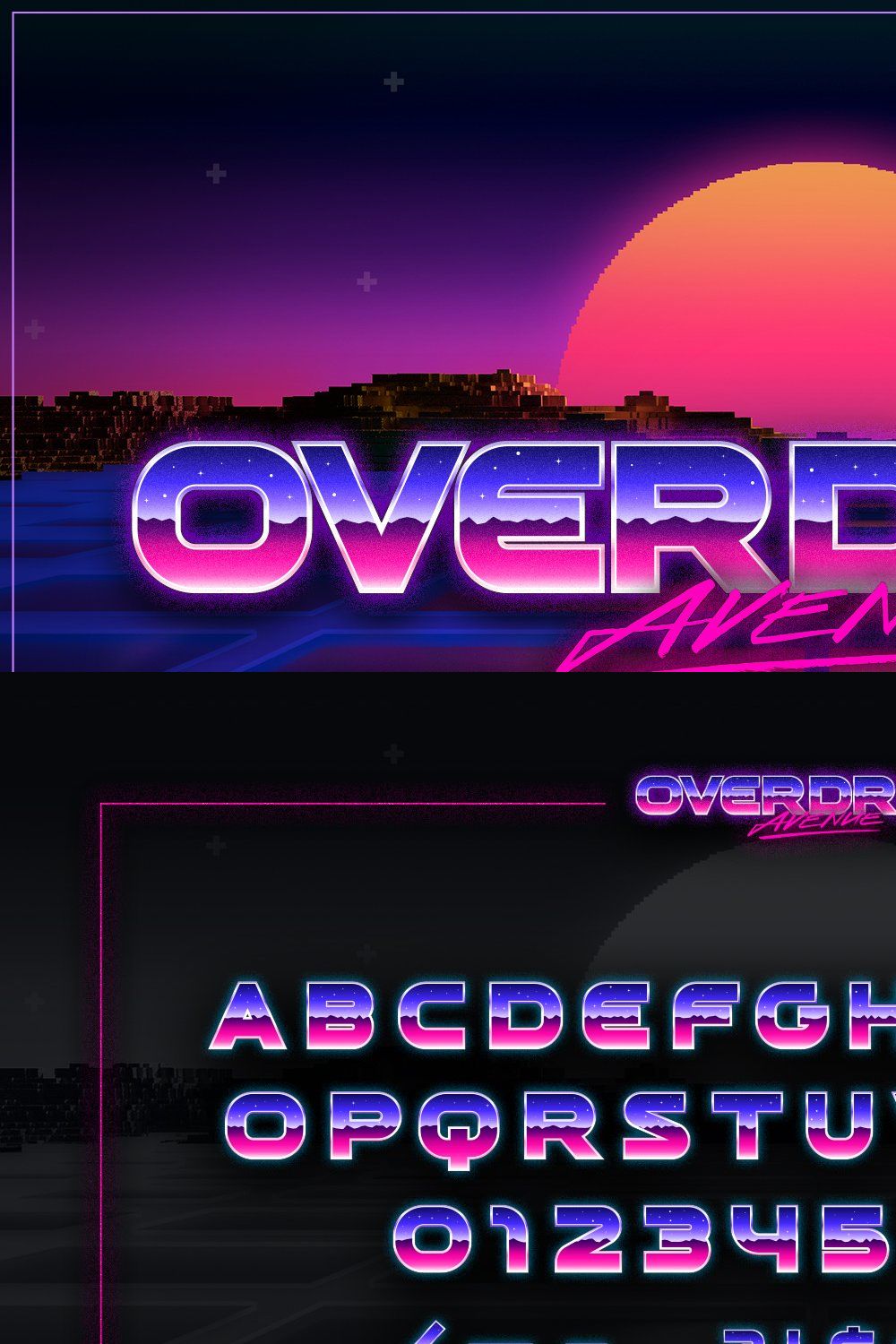 Overdrive Avenue – 2 in 1 Retro Wave pinterest preview image.