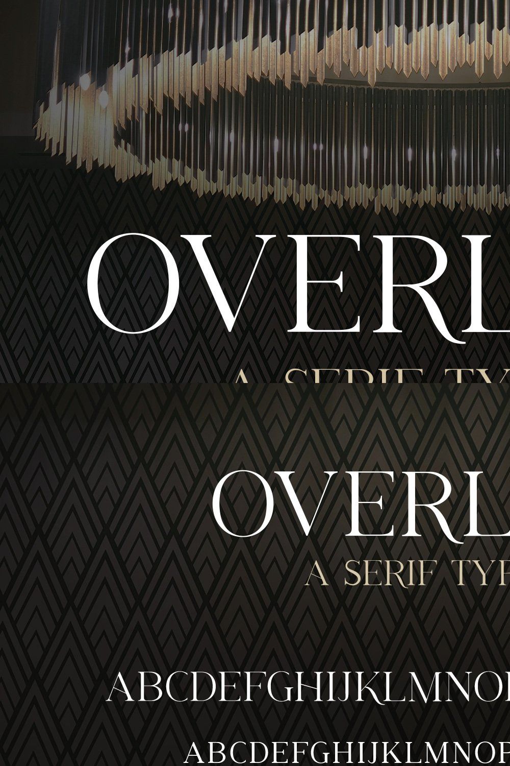Overlook - A Serif Typeface pinterest preview image.