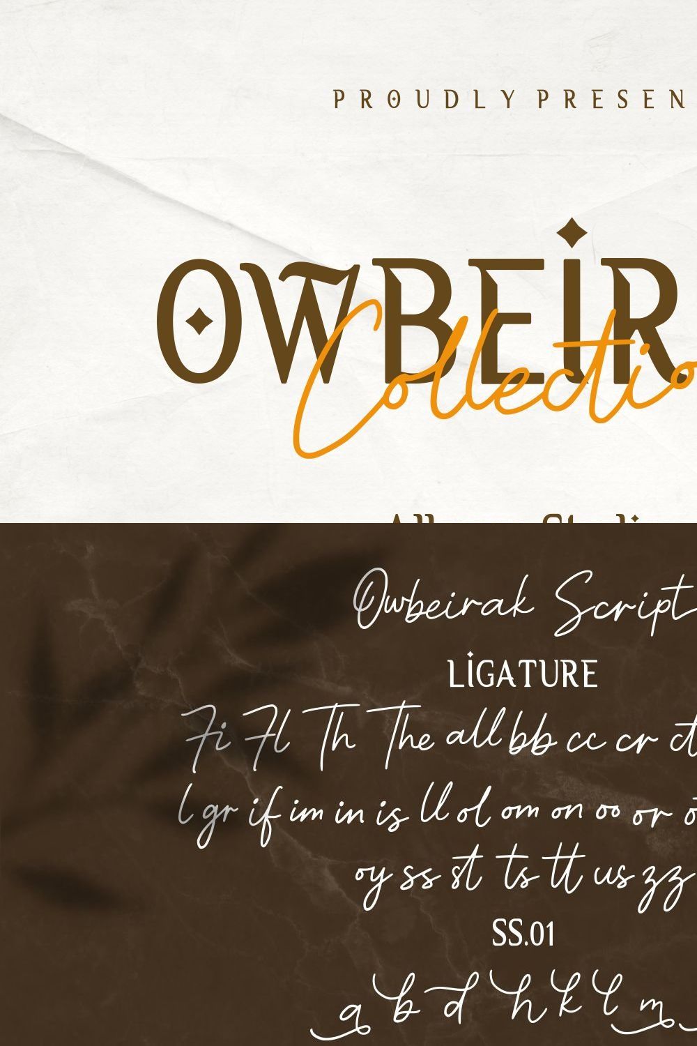 Owbeirak Collection Font pinterest preview image.