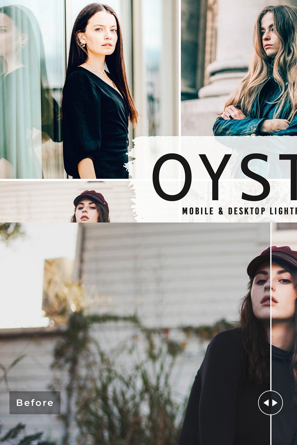 Oyster Pro Lightroom Presets pinterest preview image.