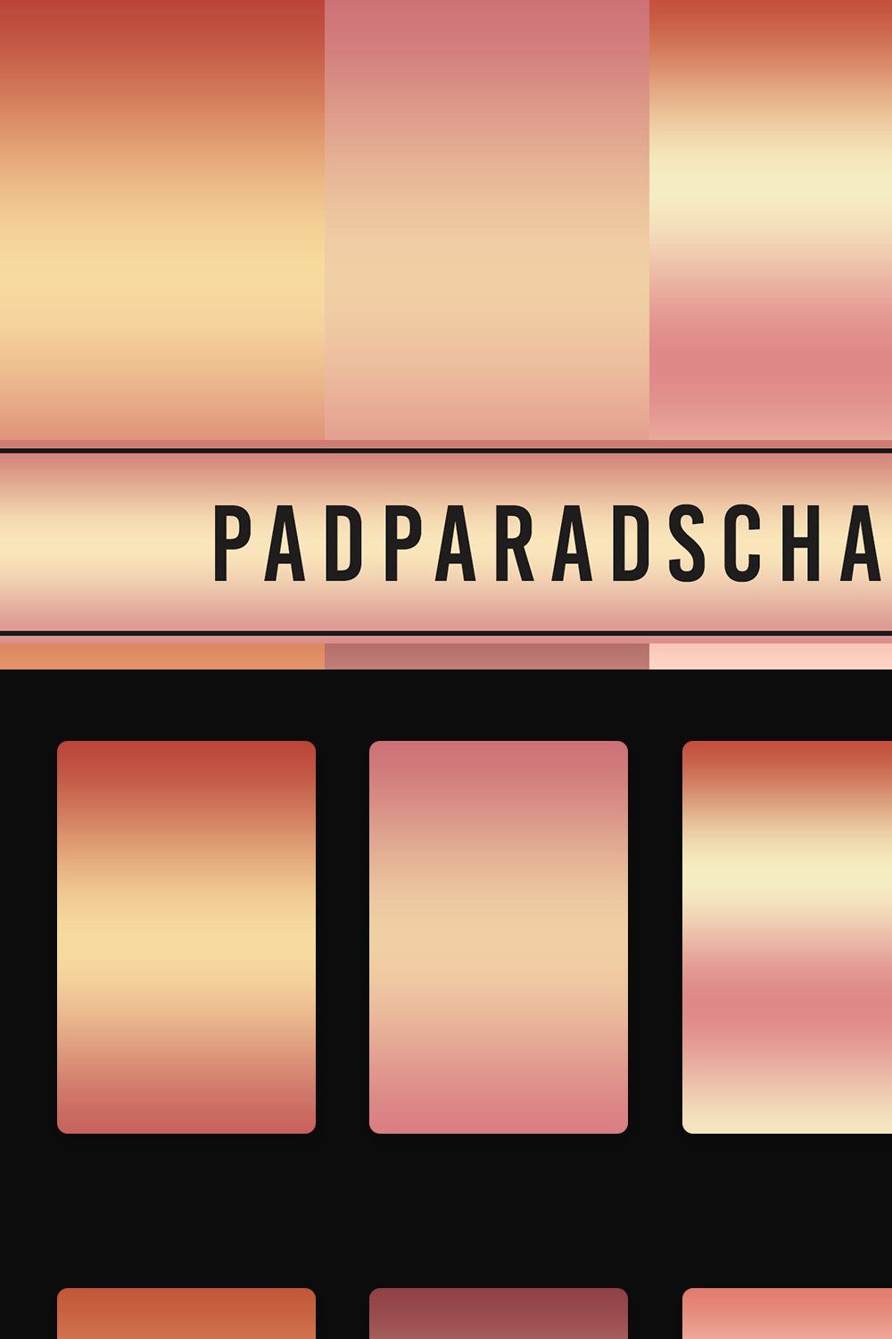 Padparadscha Gradients pinterest preview image.