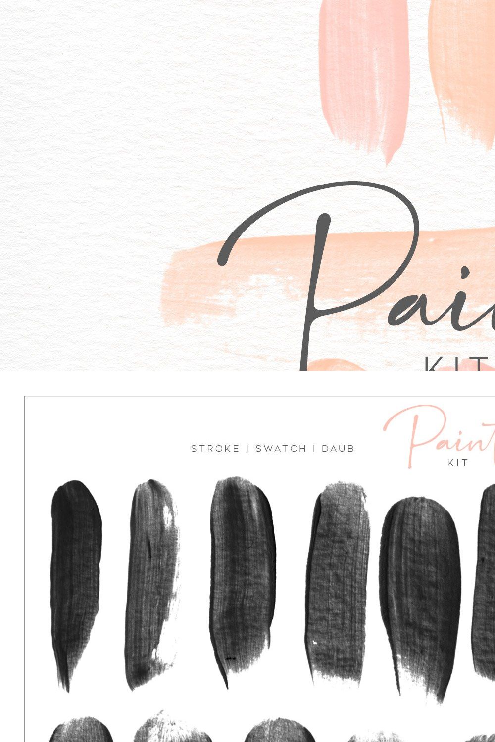 Paint Swatch & Daub Brush Kit pinterest preview image.