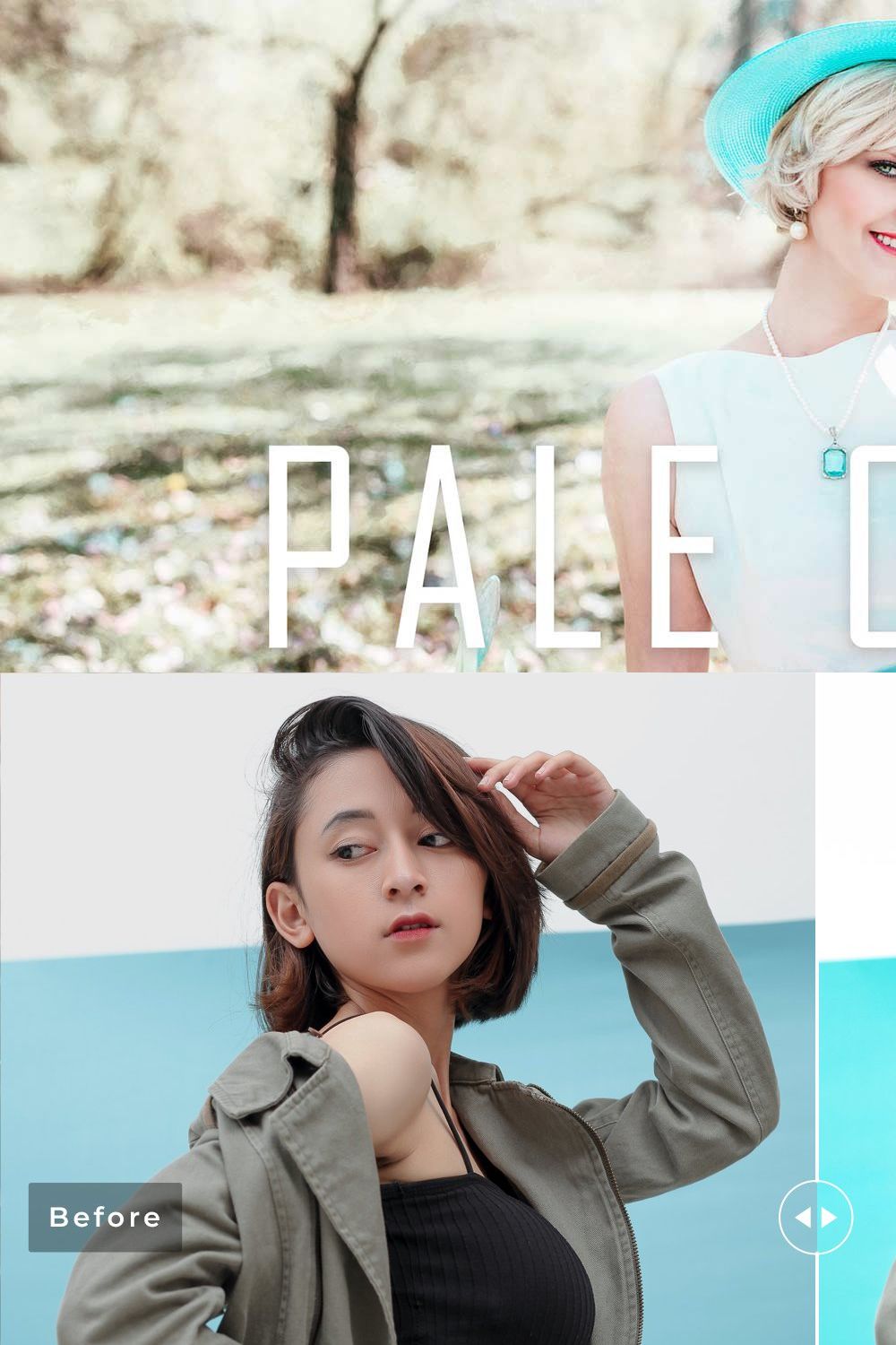 Pale Cyan Pro Lightroom Presets pinterest preview image.