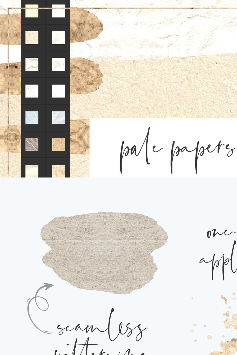 Pale Papers Photoshop Styles pinterest preview image.