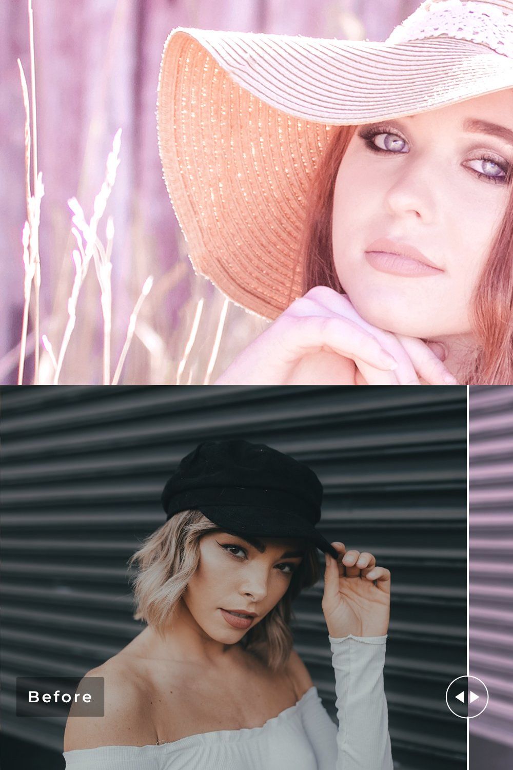 Pale Pink Pro Lightroom Presets pinterest preview image.