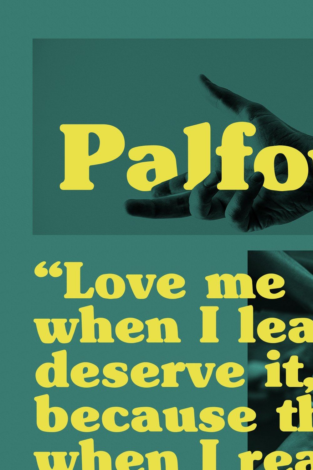 Palfour Bold Serif Font pinterest preview image.