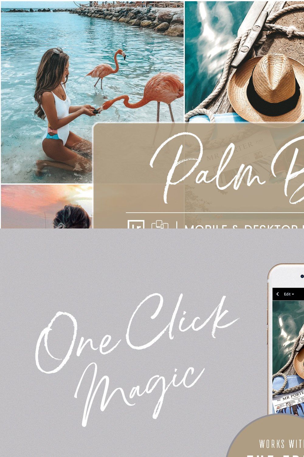 PALM BEACH LIGHTROOM PRESETS pinterest preview image.